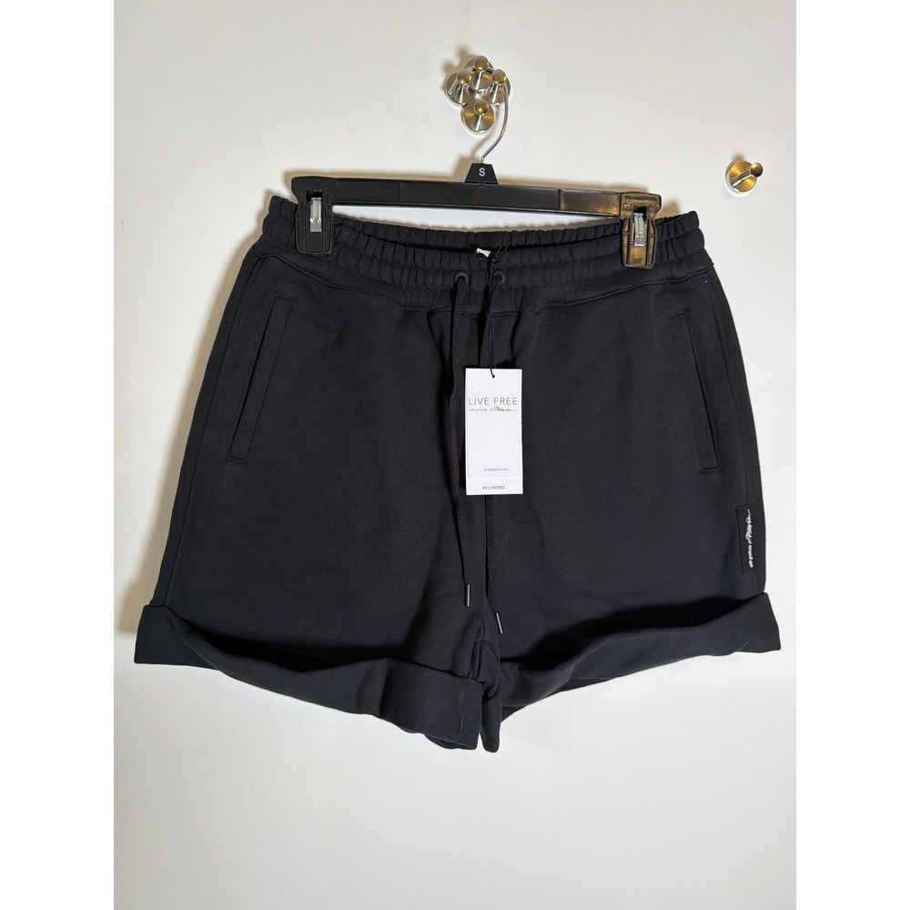 NWT 3.1 Phillip Lim Live Free Black Everyday Terry Cuffed Shorts Small